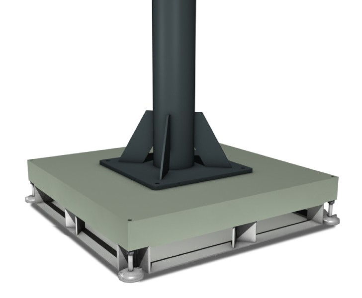 Support equipment Zero-G Self-standing base Emmegi